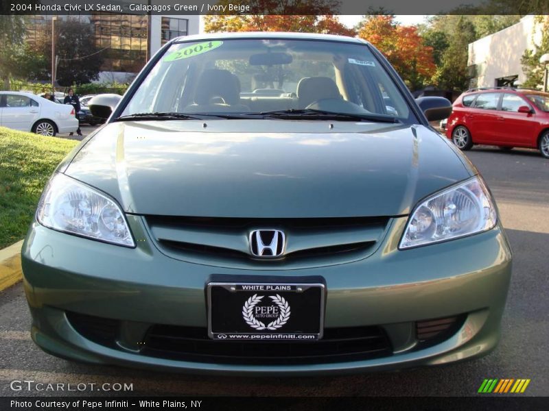 Galapagos Green / Ivory Beige 2004 Honda Civic LX Sedan