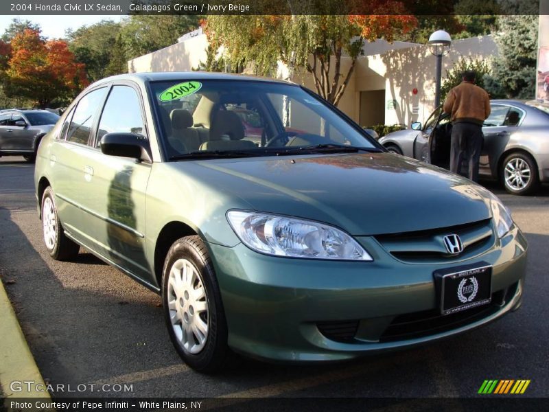 Galapagos Green / Ivory Beige 2004 Honda Civic LX Sedan