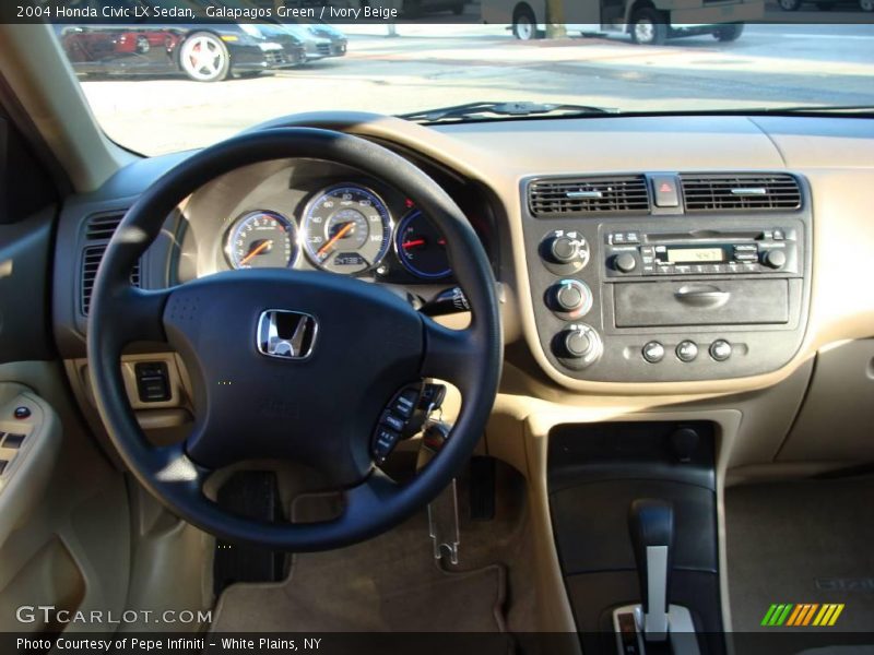 Galapagos Green / Ivory Beige 2004 Honda Civic LX Sedan