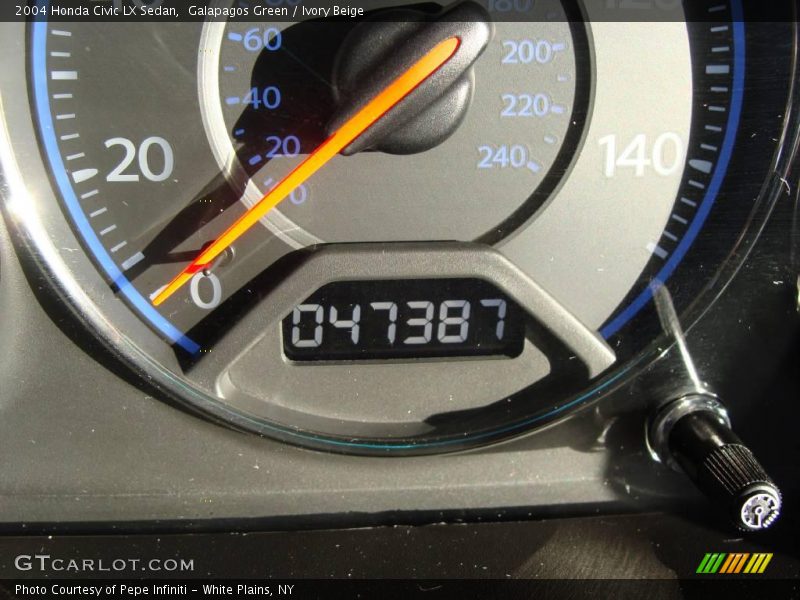 Galapagos Green / Ivory Beige 2004 Honda Civic LX Sedan