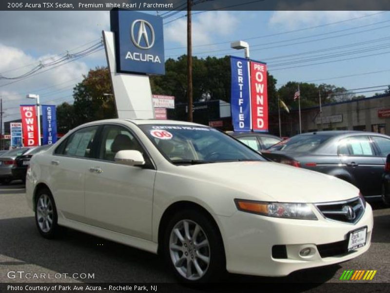 Premium White Pearl / Parchment 2006 Acura TSX Sedan