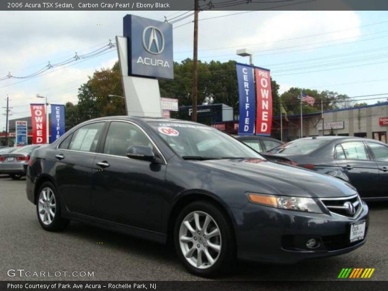Carbon Gray Pearl / Ebony Black 2006 Acura TSX Sedan