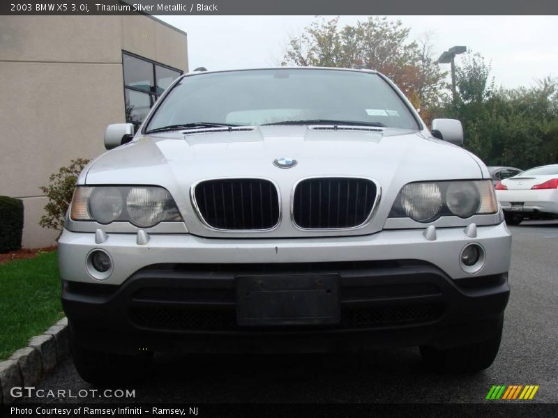 Titanium Silver Metallic / Black 2003 BMW X5 3.0i