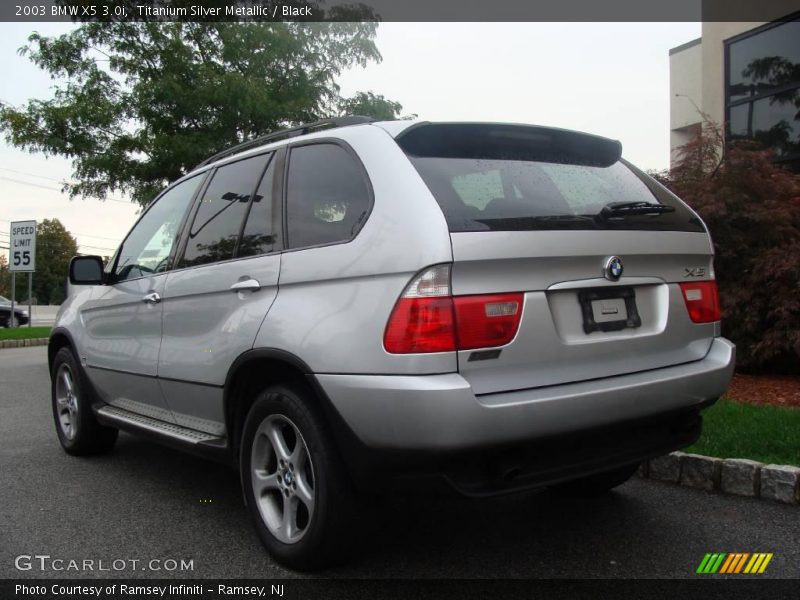 Titanium Silver Metallic / Black 2003 BMW X5 3.0i