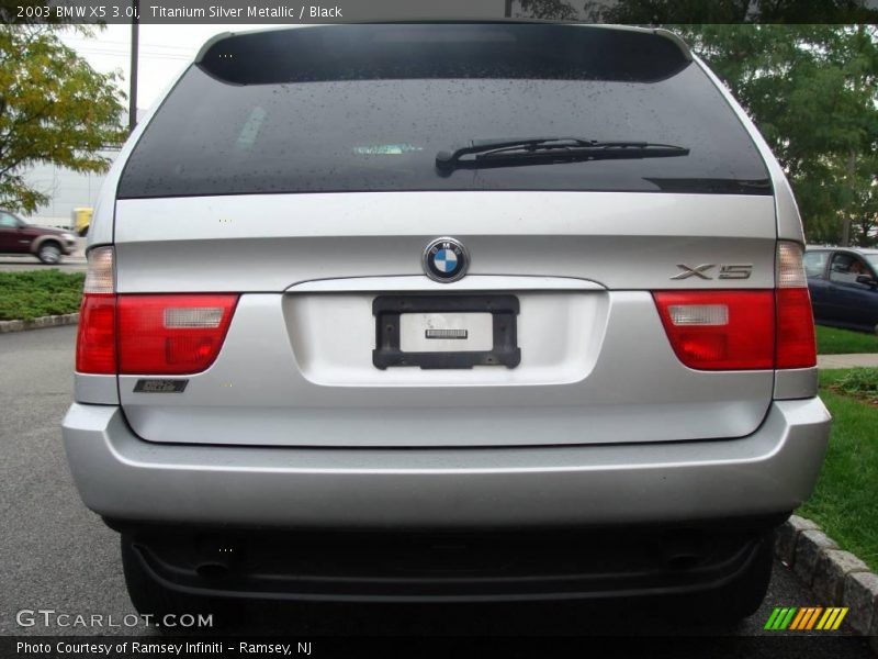 Titanium Silver Metallic / Black 2003 BMW X5 3.0i