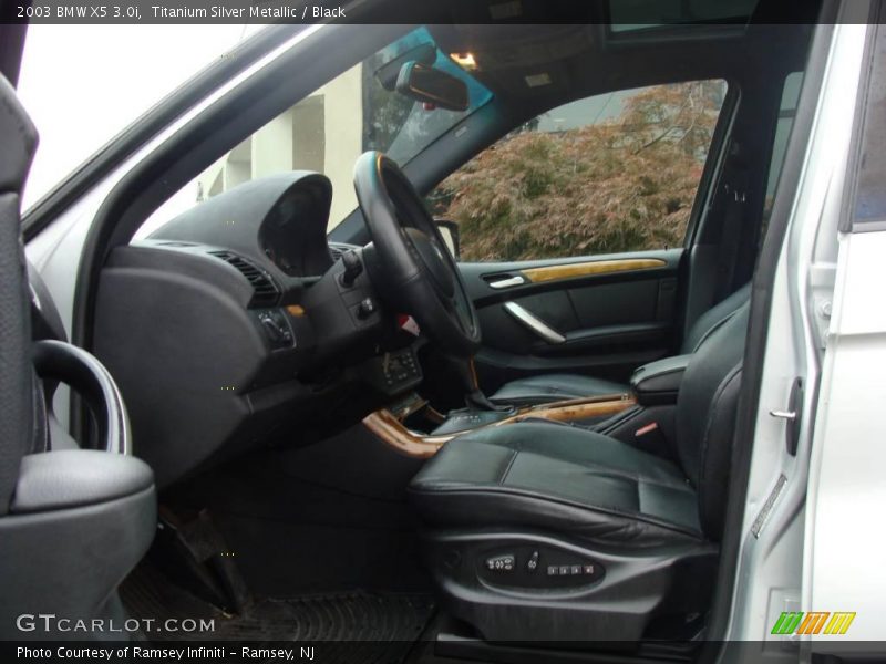 Titanium Silver Metallic / Black 2003 BMW X5 3.0i