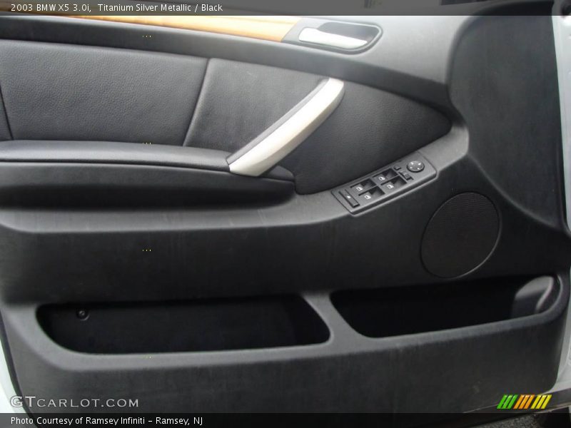 Titanium Silver Metallic / Black 2003 BMW X5 3.0i