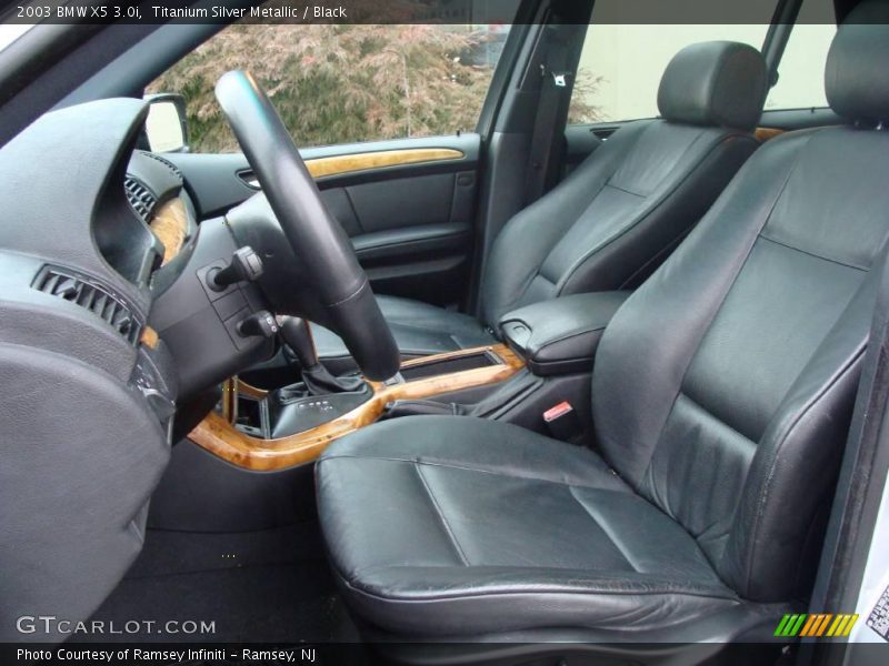 Titanium Silver Metallic / Black 2003 BMW X5 3.0i