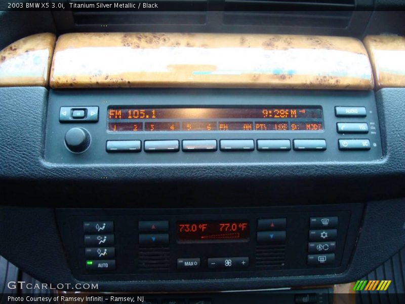 Titanium Silver Metallic / Black 2003 BMW X5 3.0i