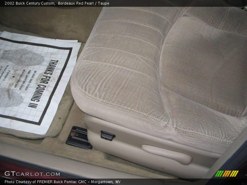 Bordeaux Red Pearl / Taupe 2002 Buick Century Custom