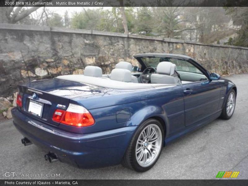 Mystic Blue Metallic / Grey 2006 BMW M3 Convertible