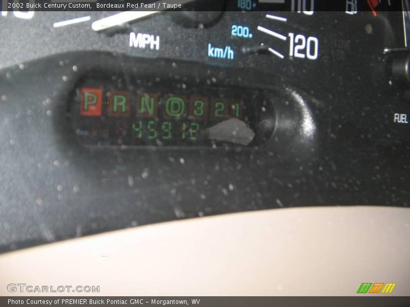 Bordeaux Red Pearl / Taupe 2002 Buick Century Custom