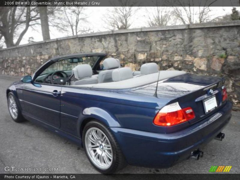 Mystic Blue Metallic / Grey 2006 BMW M3 Convertible