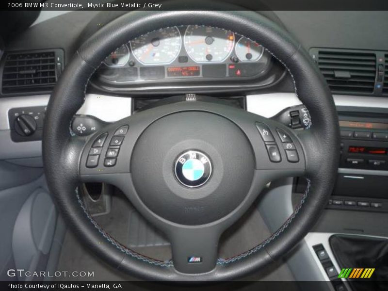 Mystic Blue Metallic / Grey 2006 BMW M3 Convertible