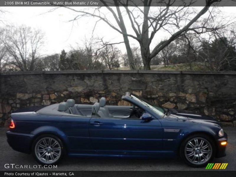 Mystic Blue Metallic / Grey 2006 BMW M3 Convertible