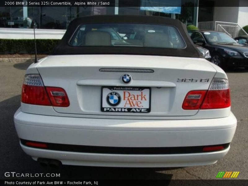 Alpine White / Sand 2006 BMW 3 Series 325i Convertible