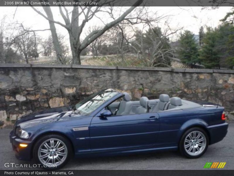 Mystic Blue Metallic / Grey 2006 BMW M3 Convertible