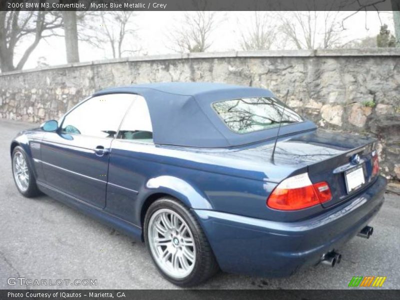 Mystic Blue Metallic / Grey 2006 BMW M3 Convertible
