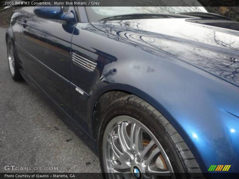 Mystic Blue Metallic / Grey 2006 BMW M3 Convertible