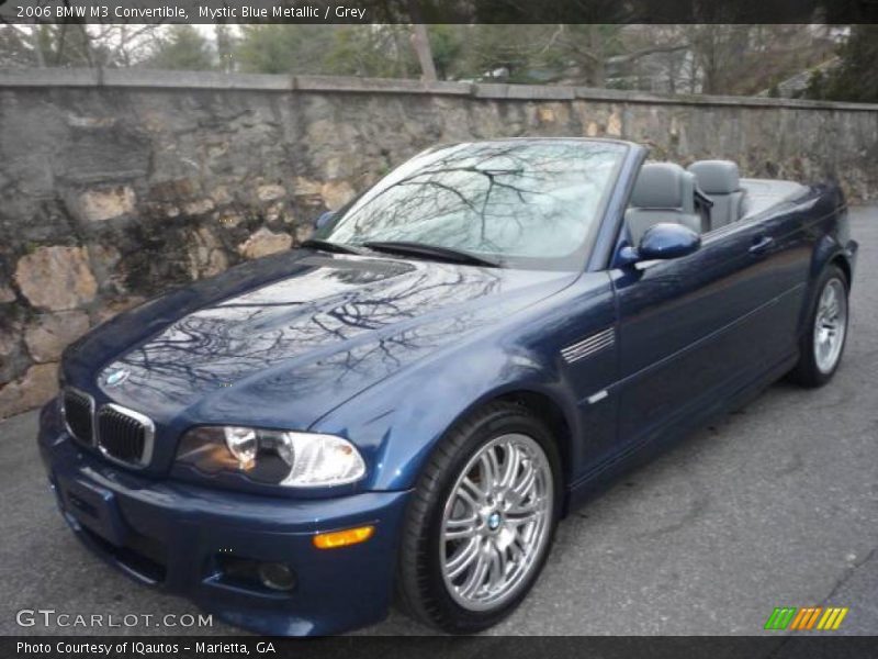 Mystic Blue Metallic / Grey 2006 BMW M3 Convertible