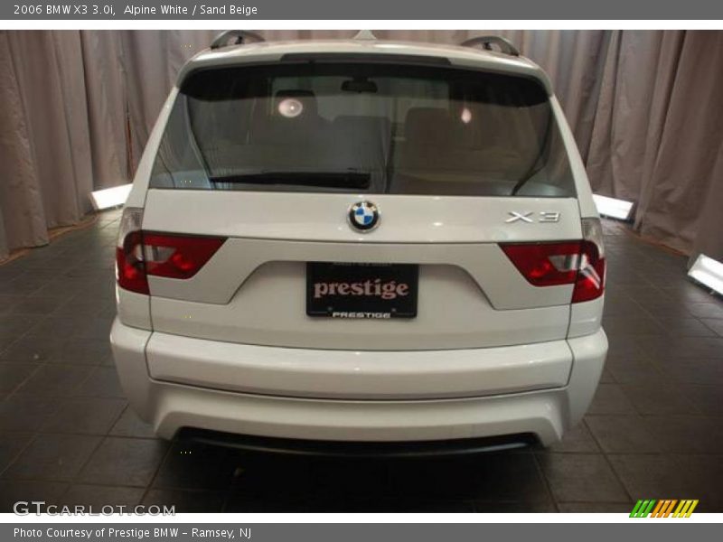 Alpine White / Sand Beige 2006 BMW X3 3.0i