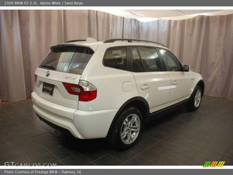 Alpine White / Sand Beige 2006 BMW X3 3.0i