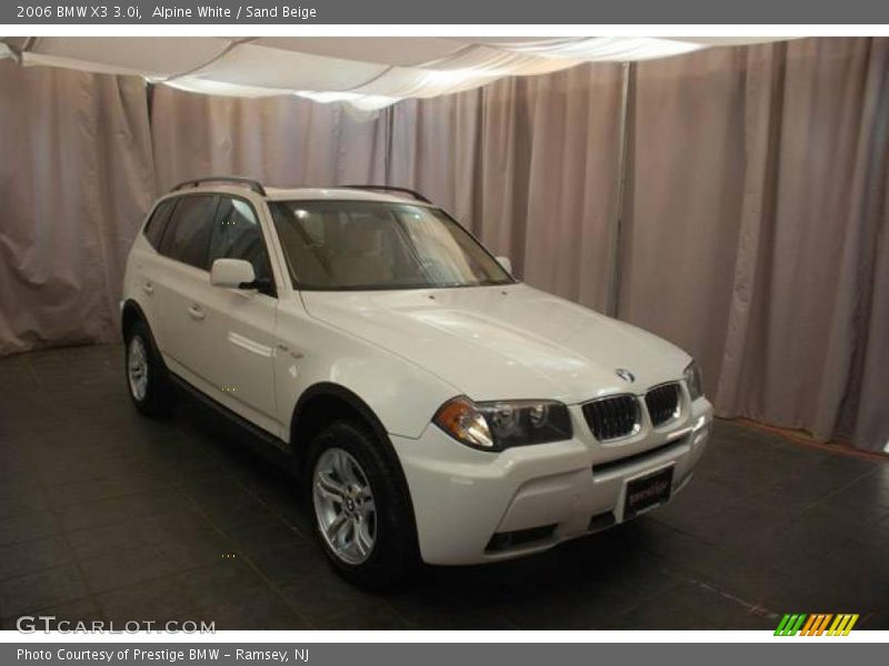 Alpine White / Sand Beige 2006 BMW X3 3.0i