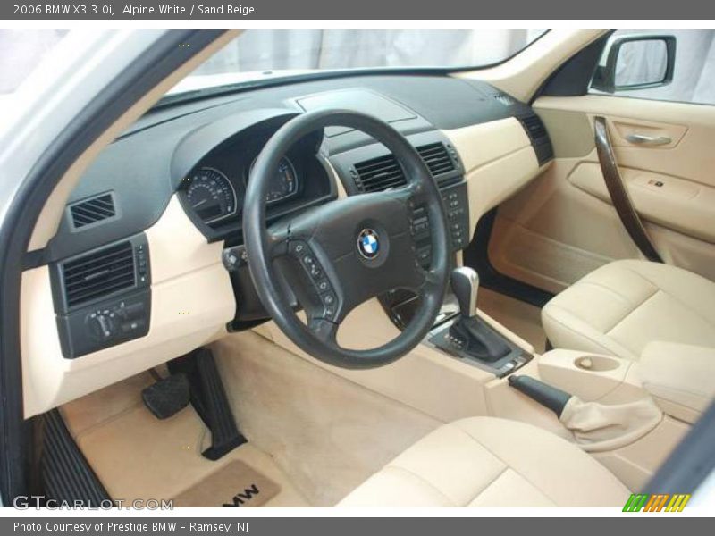 Alpine White / Sand Beige 2006 BMW X3 3.0i