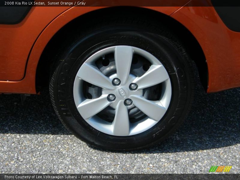 Sunset Orange / Gray 2008 Kia Rio LX Sedan