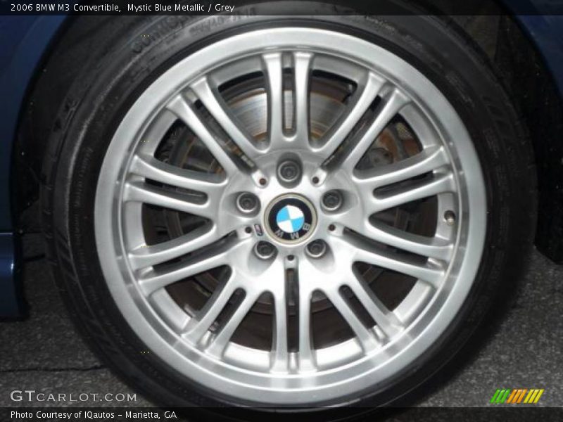 Mystic Blue Metallic / Grey 2006 BMW M3 Convertible