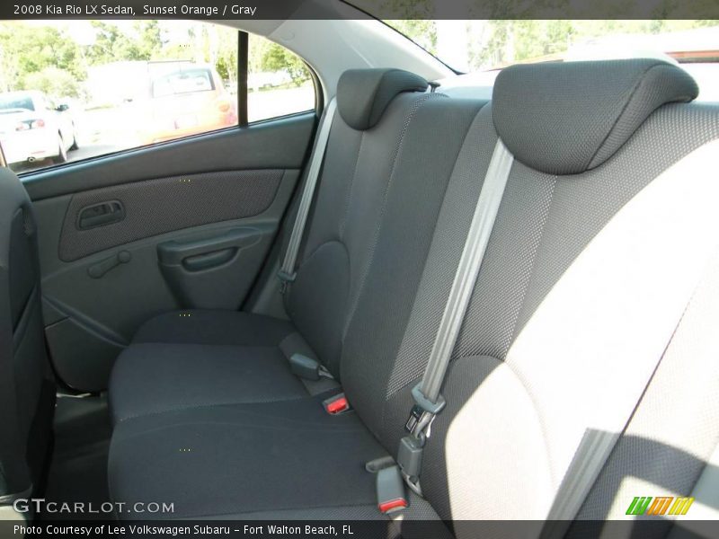 Sunset Orange / Gray 2008 Kia Rio LX Sedan