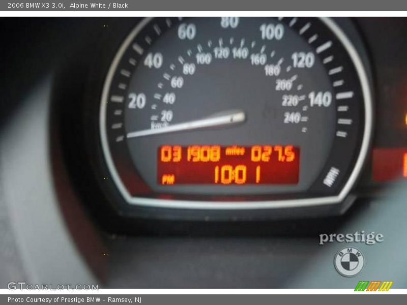 Alpine White / Black 2006 BMW X3 3.0i