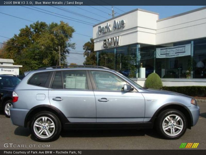 Blue Water Metallic / Sand Beige 2006 BMW X3 3.0i