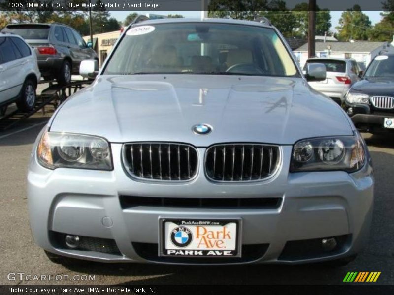 Blue Water Metallic / Sand Beige 2006 BMW X3 3.0i
