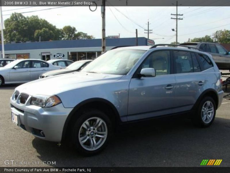 Blue Water Metallic / Sand Beige 2006 BMW X3 3.0i