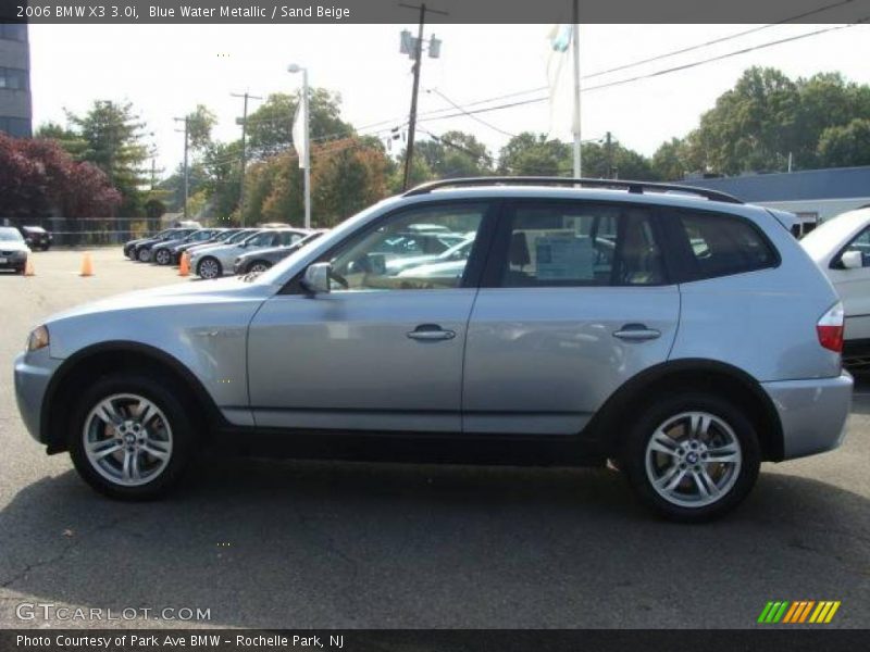 Blue Water Metallic / Sand Beige 2006 BMW X3 3.0i