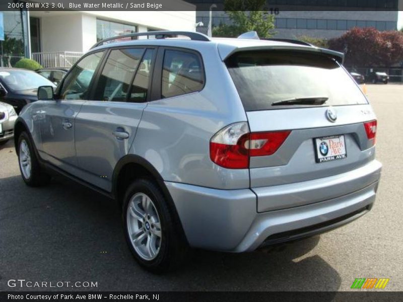 Blue Water Metallic / Sand Beige 2006 BMW X3 3.0i