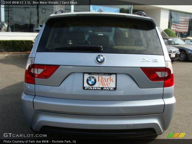 Blue Water Metallic / Sand Beige 2006 BMW X3 3.0i