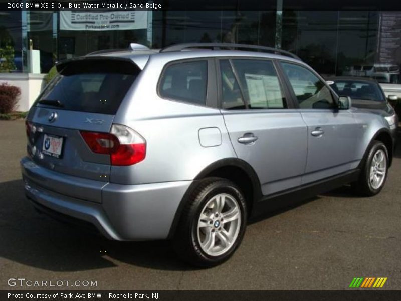 Blue Water Metallic / Sand Beige 2006 BMW X3 3.0i