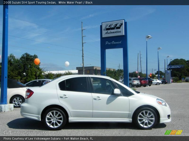 White Water Pearl / Black 2008 Suzuki SX4 Sport Touring Sedan