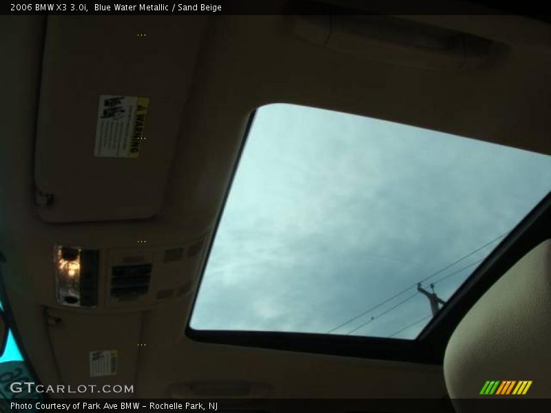 Blue Water Metallic / Sand Beige 2006 BMW X3 3.0i