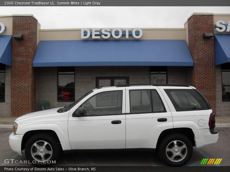 Summit White / Light Gray 2006 Chevrolet TrailBlazer LS
