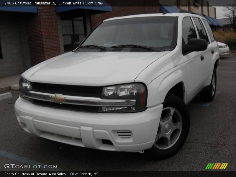 Summit White / Light Gray 2006 Chevrolet TrailBlazer LS