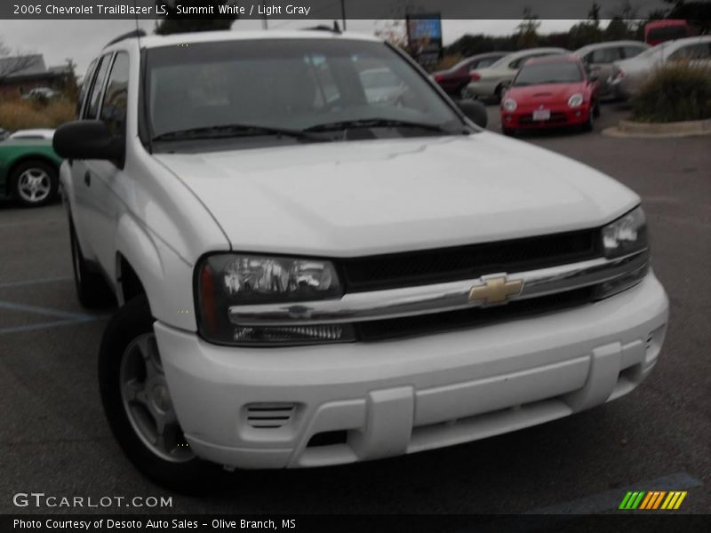 Summit White / Light Gray 2006 Chevrolet TrailBlazer LS