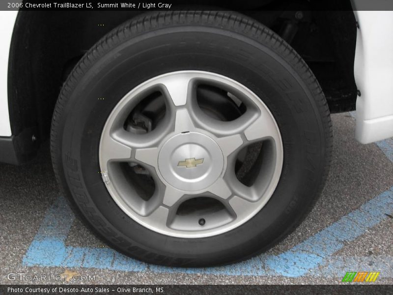 Summit White / Light Gray 2006 Chevrolet TrailBlazer LS