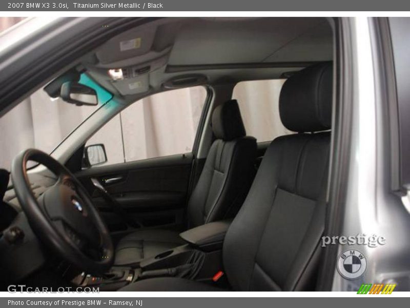 Titanium Silver Metallic / Black 2007 BMW X3 3.0si