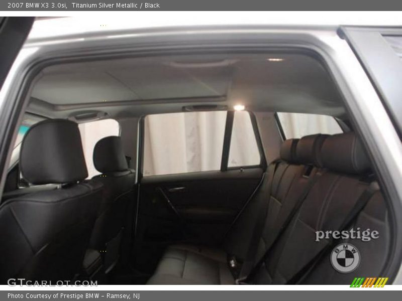 Titanium Silver Metallic / Black 2007 BMW X3 3.0si