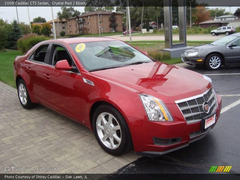 Crystal Red / Ebony 2008 Cadillac CTS Sedan