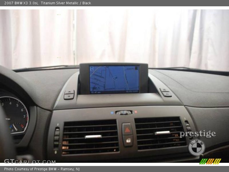 Titanium Silver Metallic / Black 2007 BMW X3 3.0si