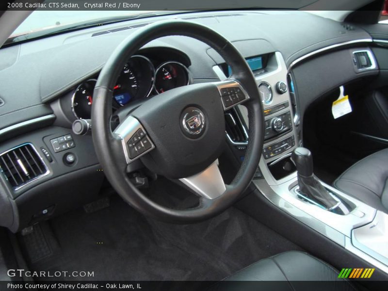 Crystal Red / Ebony 2008 Cadillac CTS Sedan